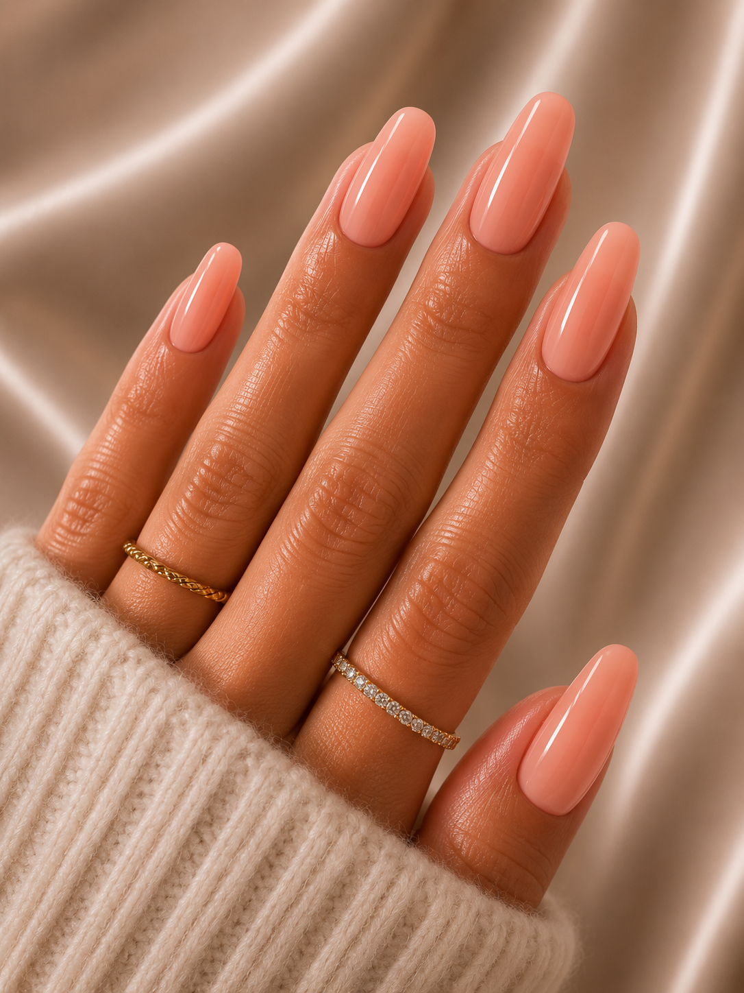 Press-on nails Epsylaya rose ballerine
