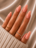 Press-on nails Rose Ballerine, forme carrée, Epsylaya Suisse – vue 1