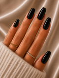 Press-on nails Noir brillant, Epsylaya Suisse – vue 1