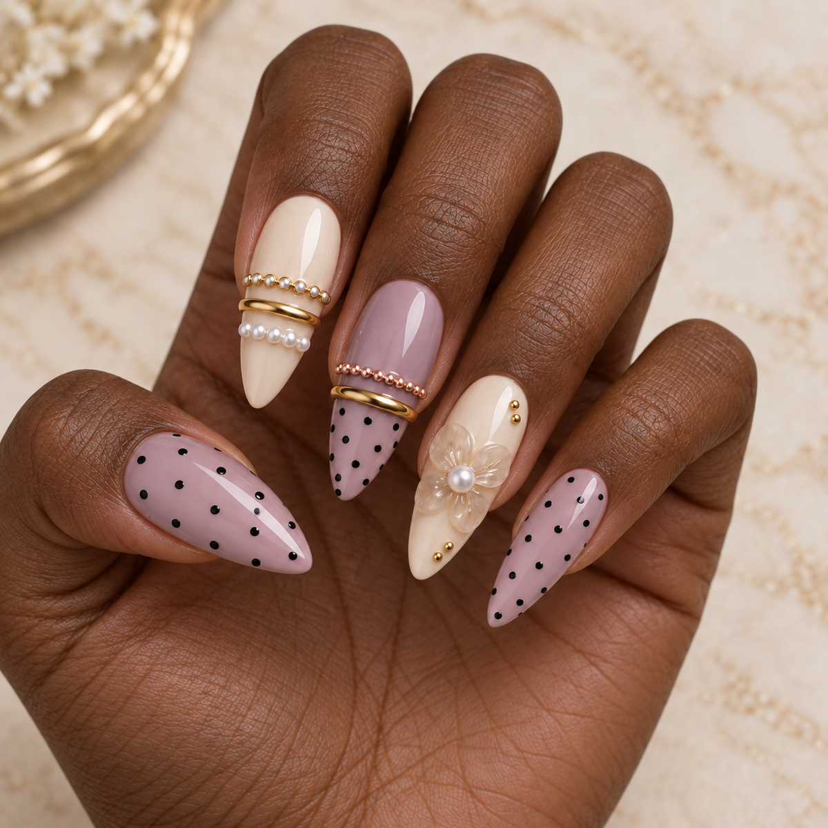 Mauve couture